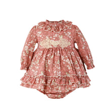 Load image into Gallery viewer, Floral Bird Baby Girl Dress