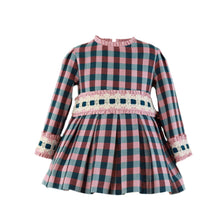 Load image into Gallery viewer, Pink Blue Checkered Dress