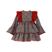 Load image into Gallery viewer, Red Houndstooth Dress + Headband