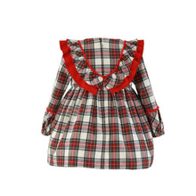 Load image into Gallery viewer, Checkered Bow Dress + Headband