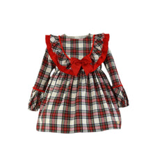 Load image into Gallery viewer, Checkered Bow Dress + Headband