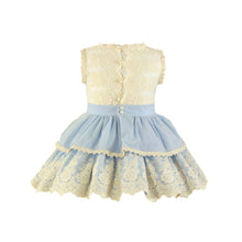 Load image into Gallery viewer, Pale Blue Lace Dress with Headband