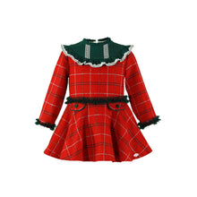 Load image into Gallery viewer, Red & Green Tartan Dress