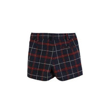 Load image into Gallery viewer, Navy Tartan Shorts Set