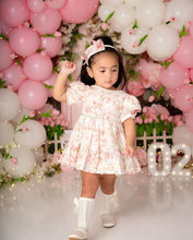 Load image into Gallery viewer, Pink Floral Baby Dress