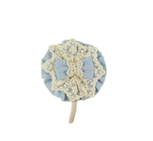 Load image into Gallery viewer, Pale Blue Lace Dress with Headband