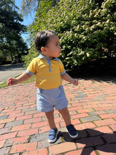 Load image into Gallery viewer, Yellow Gingham Shorts Set