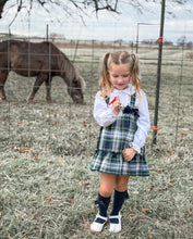 Load image into Gallery viewer, Navy Green Checkered Set