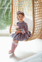 Load image into Gallery viewer, Pink Blue Checkered Dress