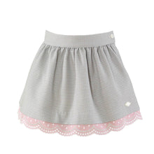 Load image into Gallery viewer, Grey Bow Skirt Set