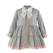 Load image into Gallery viewer, Grey Bow Dress