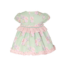 Load image into Gallery viewer, Aqua Pink Floral Dress