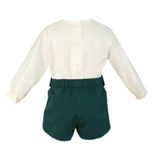 Load image into Gallery viewer, Forest Green Shorts Set