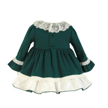 Load image into Gallery viewer, Forest Green Lace Dress Set