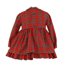 Load image into Gallery viewer, Red Checkered Dress + Headband