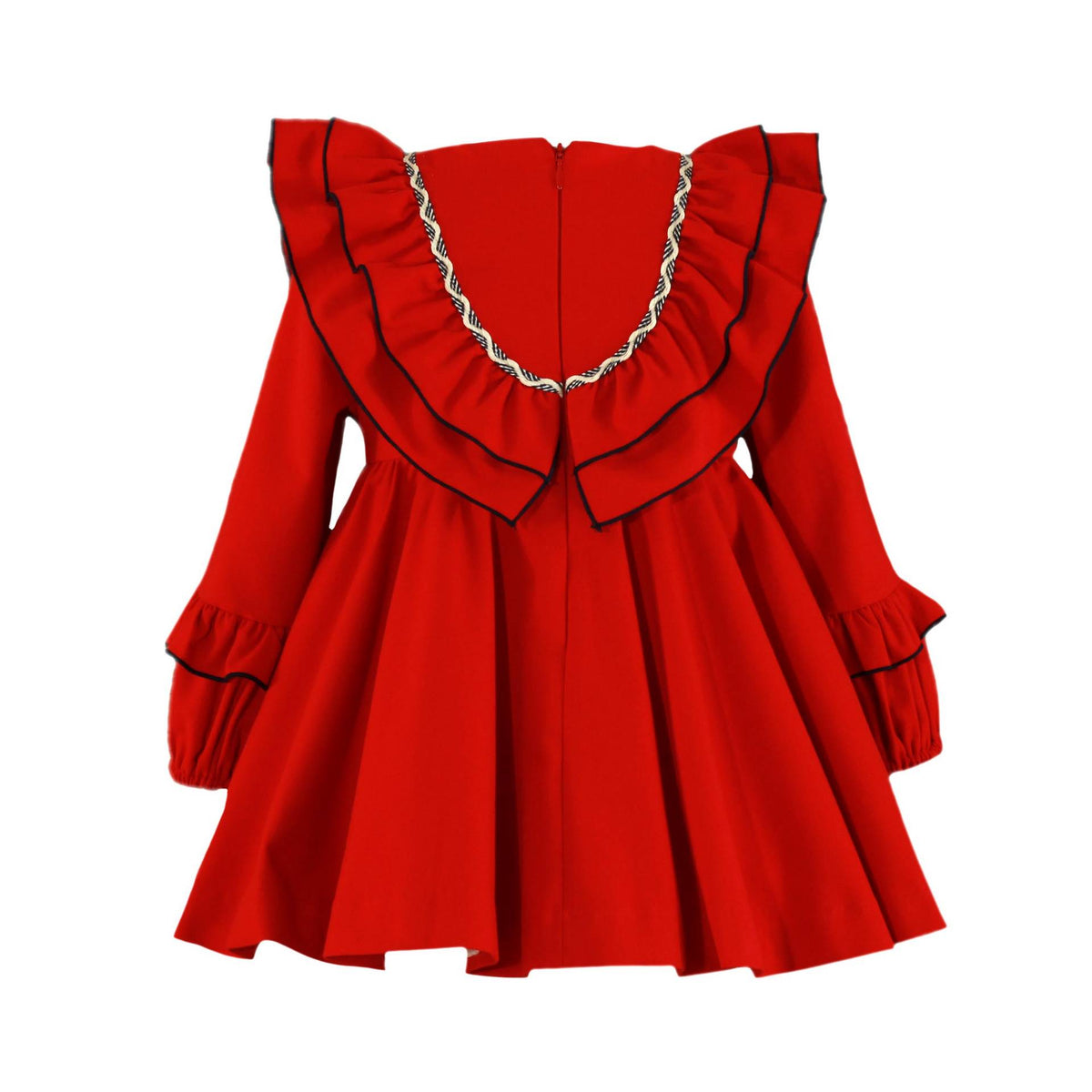 Miranda Girls Red Ruffle Dress