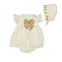 Load image into Gallery viewer, Ivory Linen Baby Set