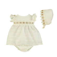 Load image into Gallery viewer, Ivory Linen Baby Set