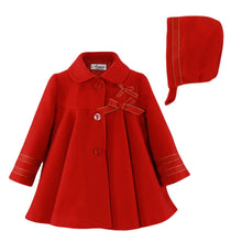 Load image into Gallery viewer, Red Felt Coat Set