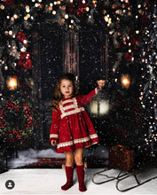 Load image into Gallery viewer, Red Holiday Dress with Headband