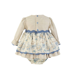 Blue Floral Baby Girls Dress