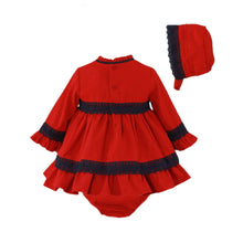 Load image into Gallery viewer, Red Baby Girls Dress Set
