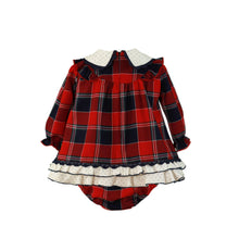 Load image into Gallery viewer, Polka Dot Checkered Baby Dress
