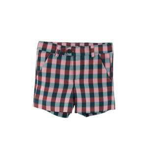 Pink Checkered Boy Set