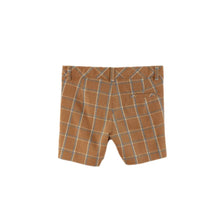 Load image into Gallery viewer, Brown Checkered Shorts Set
