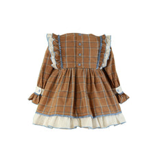 Load image into Gallery viewer, Brown Checkered Dress
