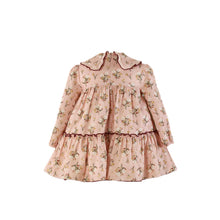 Load image into Gallery viewer, Pink Floral Collar Dress
