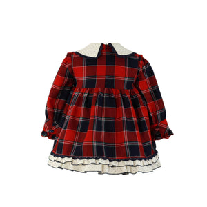 Polka Dot Checkered Dress