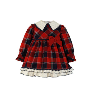 Polka Dot Checkered Dress