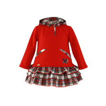 Load image into Gallery viewer, Checkered Hoodie Dress
