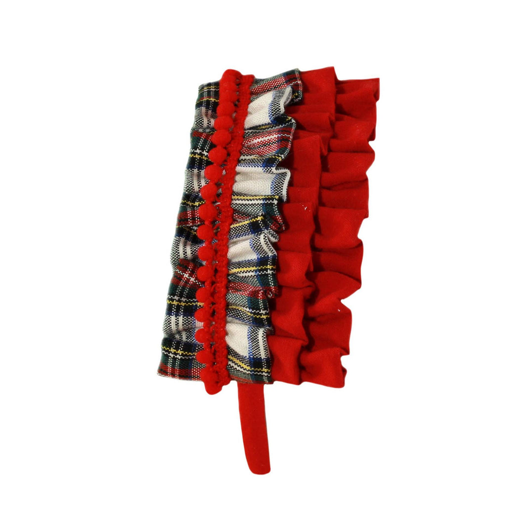 Checkered Bow Dress Headband