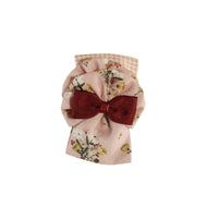 Pink Floral Collar Dress Hair Clip