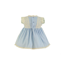 Load image into Gallery viewer, Pale Blue Lace Baby Dress
