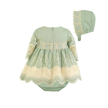 Load image into Gallery viewer, Mint Green Lace Baby Set
