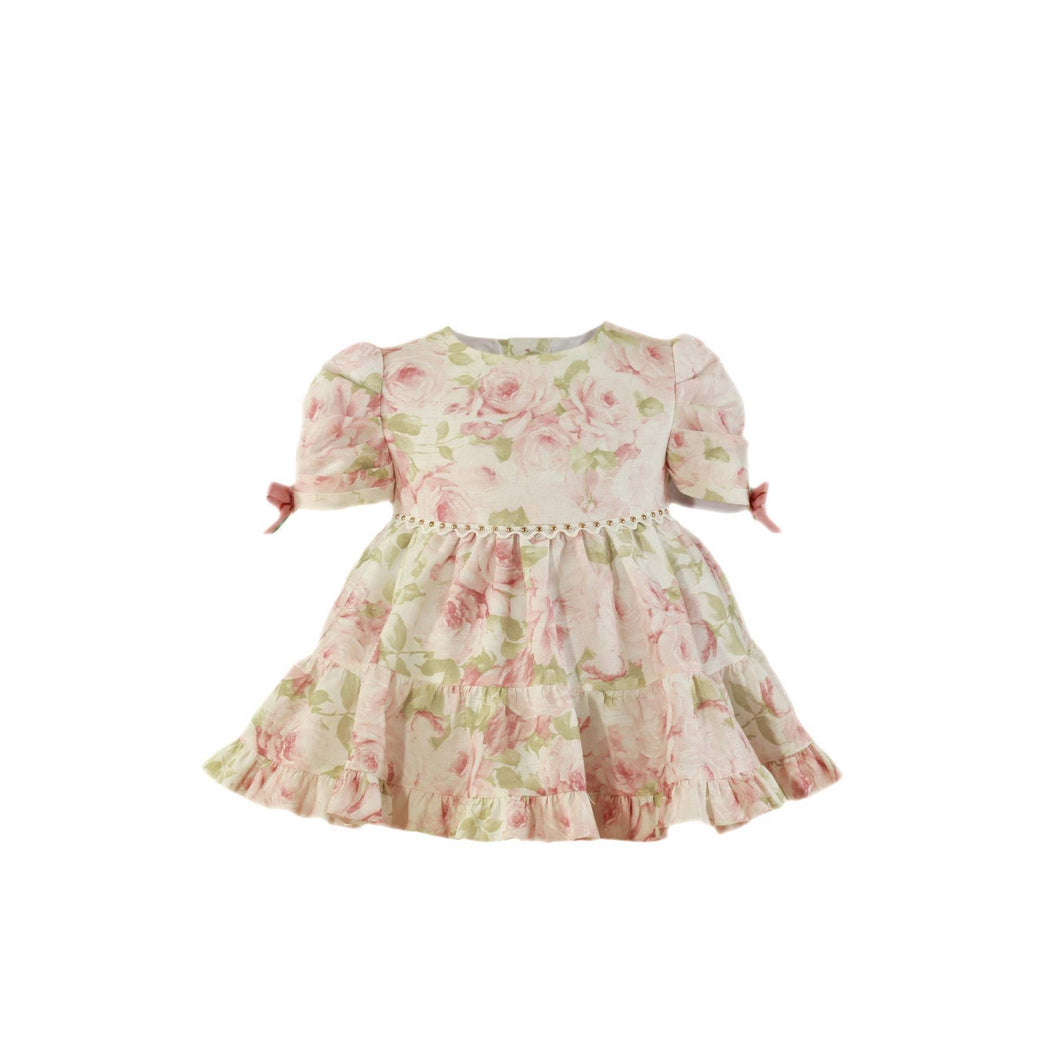 Pink Floral Baby Dress
