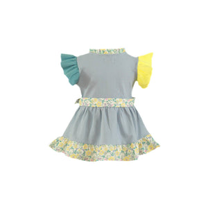 Floral Button Baby Dress