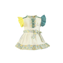 Load image into Gallery viewer, Floral Button Baby Dress
