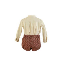 Load image into Gallery viewer, Red Gingham Shorts Set
