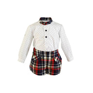 Checkered Baby Boy Set