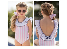 Load image into Gallery viewer, Pink Striped Swimsuit
