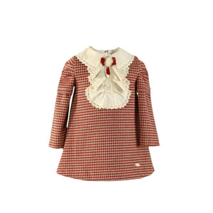 Red Gingham Dress + Headband
