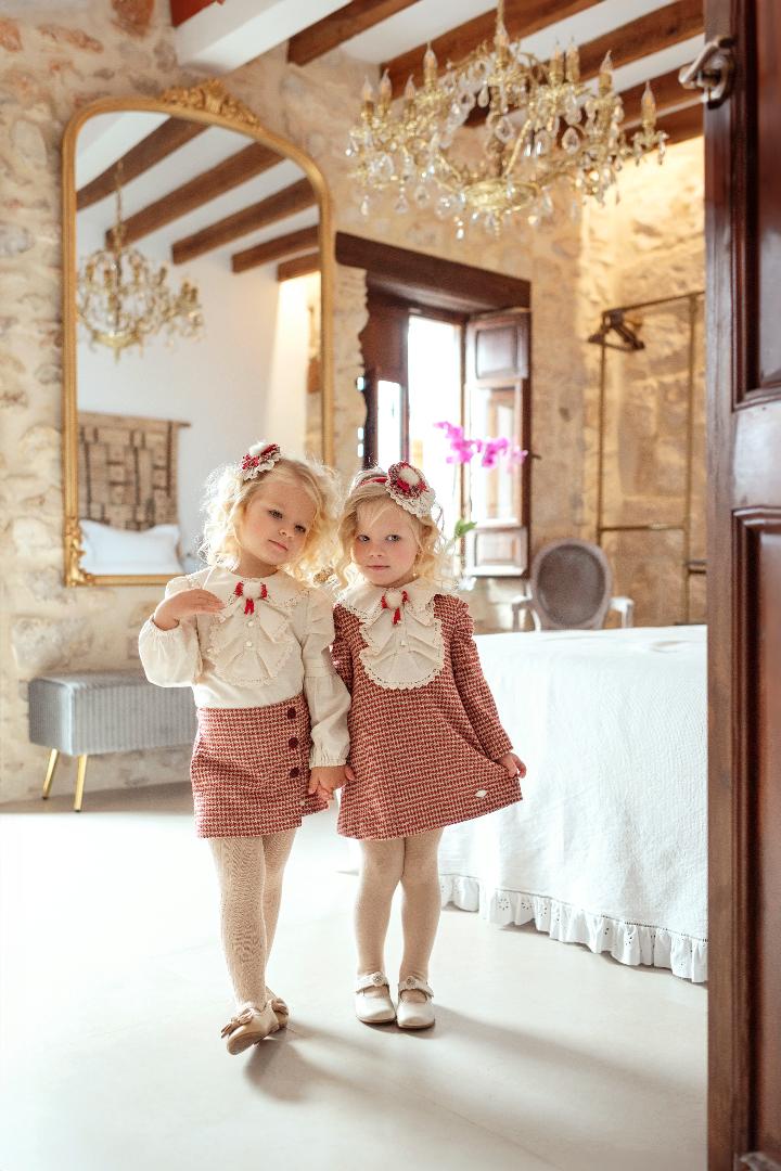 Red Gingham Dress + Headband
