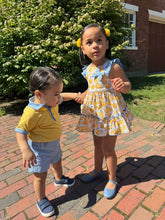 Load image into Gallery viewer, Yellow Gingham Shorts Set
