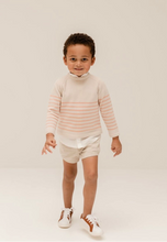 Load image into Gallery viewer, Light Coral Striped Shorts Set
