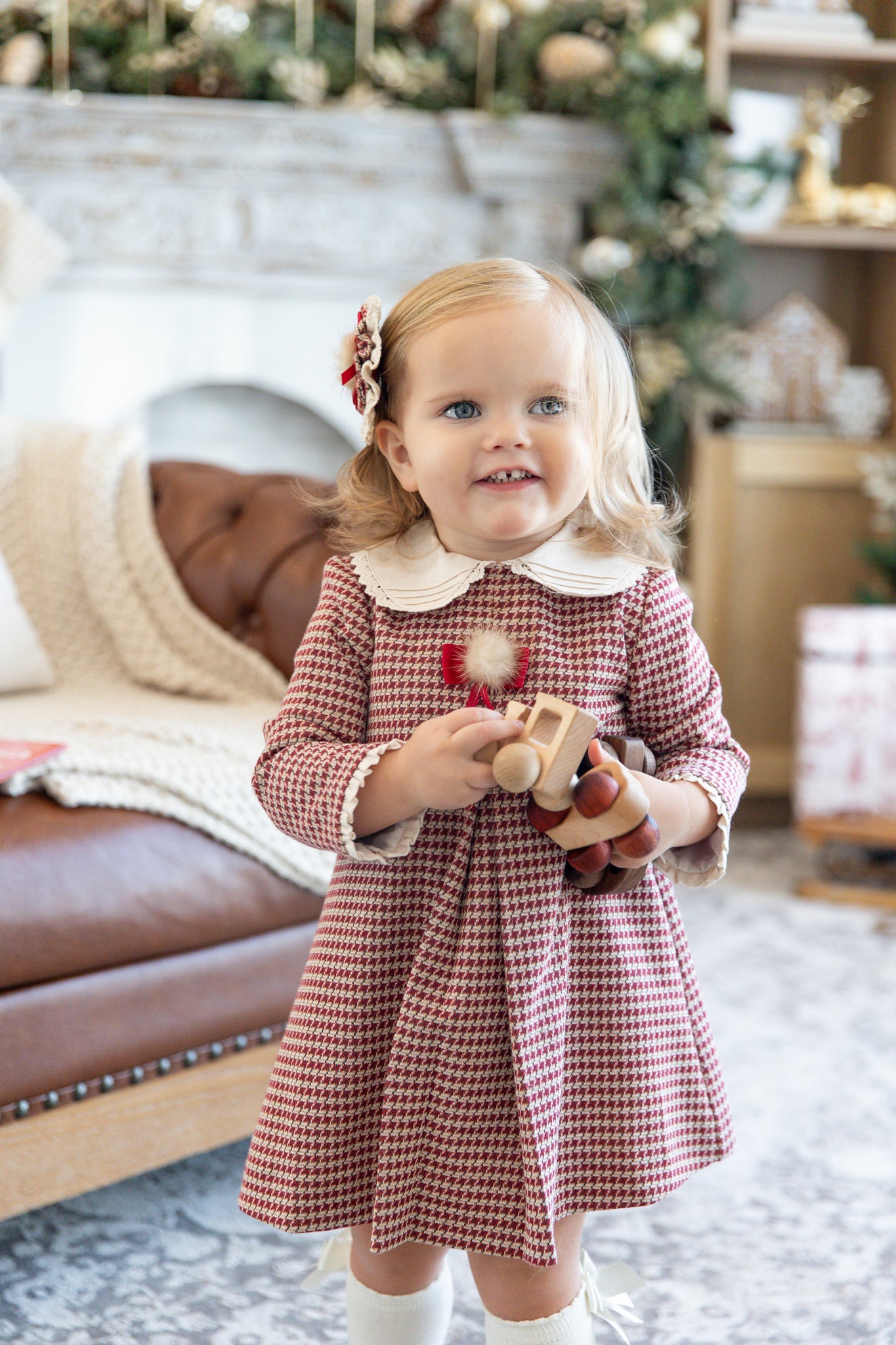 red gingham toddler dress Red Gingham Cherry Flower Girl Dress: Vintage Picnic Birthday Outfit, Organic Cotton Toddler Girls