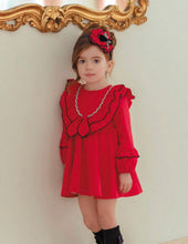 Load image into Gallery viewer, Red Ruffle Dress Headband
